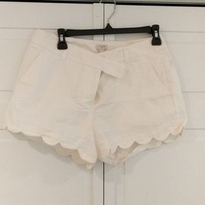 Jcrew Scalloped chino shorts